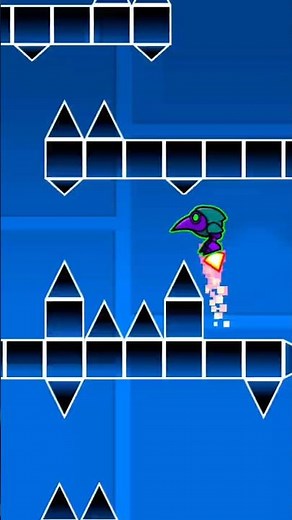 Geometry Dash vs. Spike Trap #geometrydash #gaming #games #shortvideo #gameplay #shorts #viral #f...