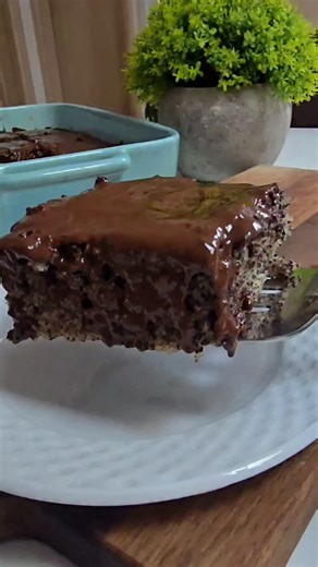 67K views · 1.5K reactions | Posni kolač sa makom I čokoladom Sastojci: 2 čaše šećera 1 čaša brašna 1 čaša griza 100 g mlevenog maka 2 čaše kisele vode 1/2 čaše ulja Prašak za pecivo Čaša je od 200 ml. Za prelivanje istopiti: 200 g čokolade za kuvanje i 2 kašike ulja Kolač umutiti pa sipati u podmazan pleh I peći oko 25-30min na 200°C. Kada se kolac prohladi preliti istopljenom čokoladom. #posnirecepti #posnikolaci #mak | Kuvajte Sa Stašom | Facebook