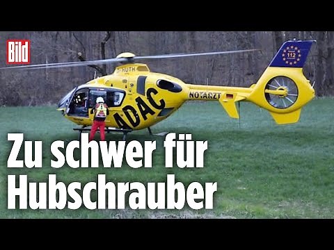 Lebensgefahr bei Autounfall: Helikopter kann Fahrer nicht transportieren | Hessen