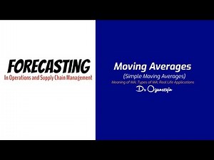 Forecasting: Simple Moving Averages