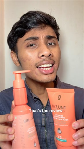 Bblunt advanced smoothening shampoo and hair mask review #honestreview #haircaretips #bblunt