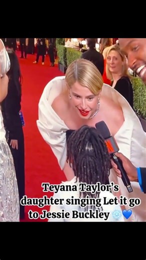 Teyana Taylor’s 5-Year-Old Daughter Rue Rose Starts Singing “Frozen” on the Red Carpet 😭🎤#trending