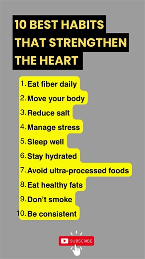 Top 10 Habits That Strengthen the Heart