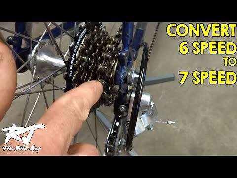 How To Do 6 Speed To 7 Speed Freewheel Conversion