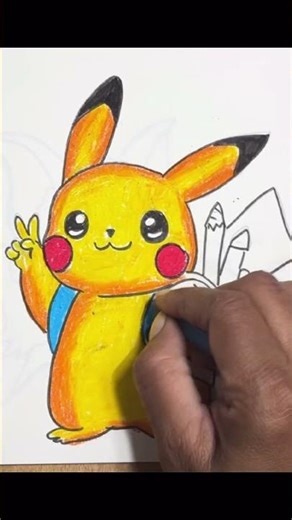 How to draw Pikachu #pikachu #pokemon #shorts #shortsfeed