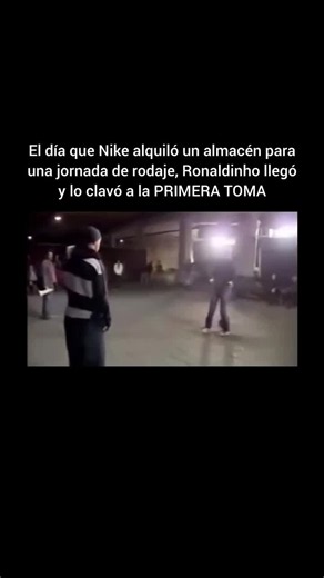Anuncio de Nike con Ronaldinho: grabación de un día
