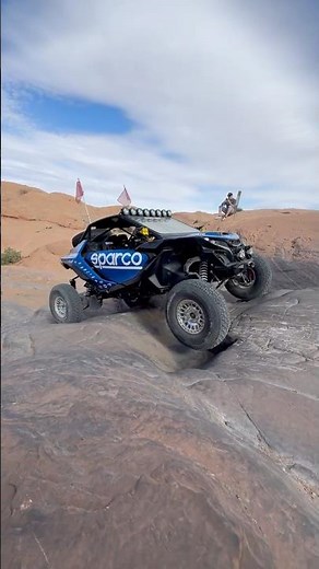 Sparco’s Can-Am Maverick R on Poison Spider in Moab Utah
