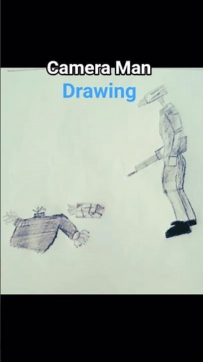 How to Draw CAMERA MAN (Skibidi Toilet) 🖍️ Easy Tutorial #art #drawing #foryou #tutorial