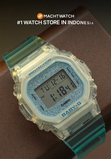 Tampil playful tapi tetap bold bersama Baby-G BGD-565GC-2DR dari Glitter Collection! ✨ Hadir dengan warna biru yang dipadukan aksen glitter pada dial. Punya konstruksi tahan guncangan dan water resistance hingga 100 meter. Case square 37,9 mm yang compact💙. Sikat sekarang di MACHTWATCH! #jamtangan #machtwatch #pastiori #semuaadawaktunya #babyg