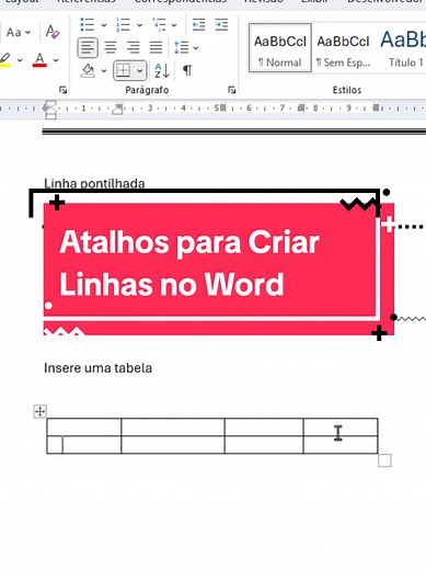 Atalhos para Criar Linhas no Word - Dicas úteis!