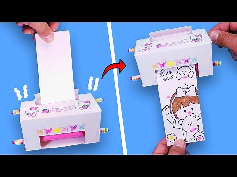 Mini Printer Machine - DIY. Handmade printer machine from paper.