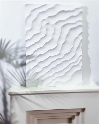 Large Abstract Wood Wall Decor | Wabi-Sabi Minimalist Living Room Inspiration