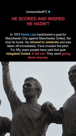 Denis Law Scored And Refused To Celebrate #shorts