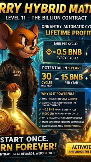 jerry matrix earn BNB no limit link in bio