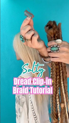 Easy Mermaid Braid with Dread Clip-ins