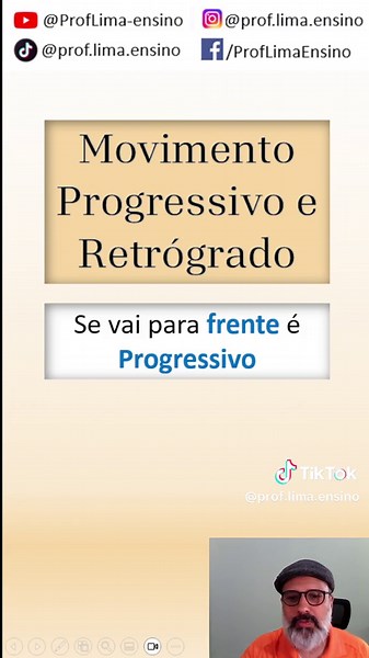 Movimento Progressivo e Retrógrado - Explicação Rápida