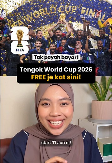 Cara Tonton Piala Dunia 2026 Percuma di MyGOV Malaysia