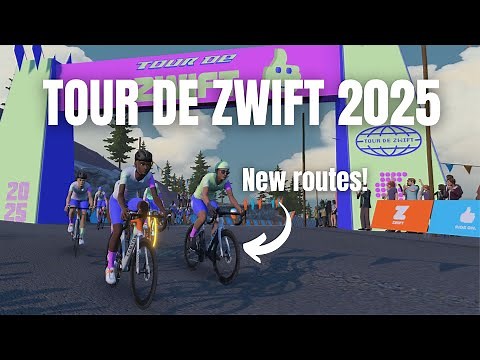 Tour de Zwift 2025 - NEW Zwift Routes and UNLOCKS