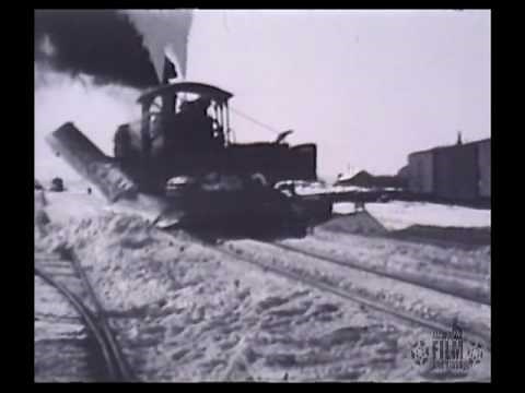 Train plowing snow in Anchorage