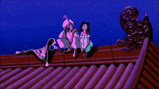 Aladdin and Jasmine first kiss HD