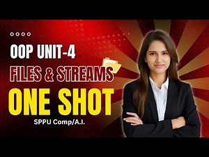OOP Unit 4 Files & Streams | Complete ONE SHOT | Codes + Theory Explanation | SPPU | HK_OFFICIAL_