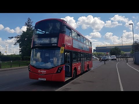 Full Journey on the Route 341 (HV334 LF67EUA) Volvo B5LH Wright Eclipse Gemini 3 Arriva London