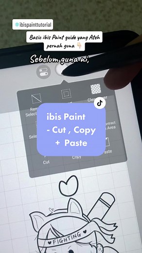 Panduan Menggunakan Lasso Tool dalam Ibis Paint | Tutorial Lukisan Digital