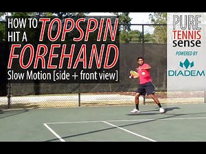 How To Hit A Topspin Forehand In 3 Key Steps [slow motion]