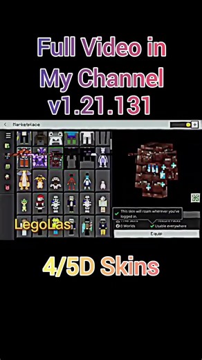 4D/5D Skins Pack For MCPE 1.21.131 | 2000+ Skins 💀 | Minecraft PE🔥 #shorts #shortvideo
