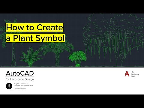 11. How to Create Plant Symbol | AutoCAD for Landscape Design