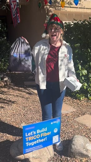 The Trico Elves have been busy dropping off surprise packages around our service area to promote Trico Fiber in your neighborhoods. Pre-subscribe today to get high-speed internet soon: fiber.trico.coop #tricoelectric #electriccooperative #cooperative #electriccoop #fiberinternet | Trico Electric Cooperative