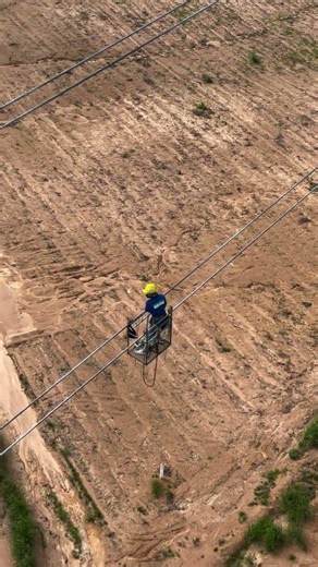 😱⚡ POV: Working On 500kV Power Lines (Not For The Faint Of Heart)