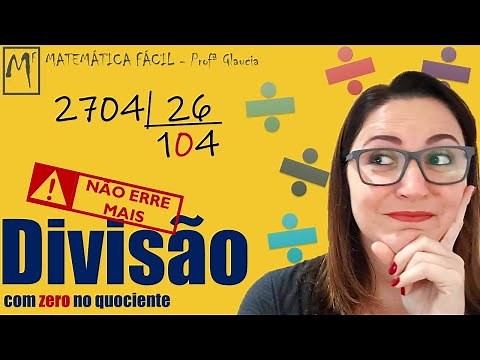 HOW TO DO DIVISION WITH ZERO IN THE QUOTIENT | Prof. Glaucia