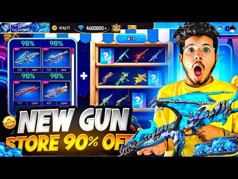 Free Fire New Gun Royal Event 😍Upto 90% Off | I Got 6 Mystery Gun Crates - TSG Army