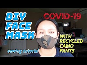 FACE MASK DIY | Sewing tutorial Free Pattern for covid19