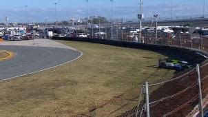 Full-course yellow as Hunter McElrea gets stuck in grass