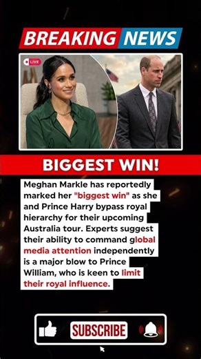 2 Min Ago: Meghan Markle Marks ‘Biggest Win’ Against Critics to Prince William’s Dismay
