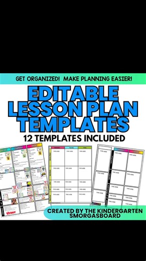My lesson plan template you've wanted for years! Comment "lesson" for a DM with links. #teacherspayteachers #teacherlife #elementaryteachers | Kindergarten Smorgasboard