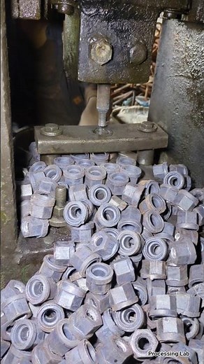 Amazing Process of Drilling Hole in Bolts #bolt#hole#forging#processing #drilling