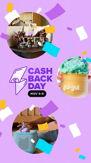 Get your kids the hottest toys of the season AND get cash back while you do it! 🔥💸 The real question is, who’s offering the best deals this Cash Back Day? 👀 👉 @macys is offering 15% 👉 @walmart is offering 6% 👉 @lego is offering 12% And as a little gift for you, we’re offering EXTRA 5% cash back when you use the RetailMeNot app or browser extension! Cash Back Day is happening now and ends on 11/8! ⏰ | RetailMeNot