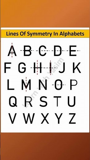 Lines of symmetry in alphabets|Lines of symmetry