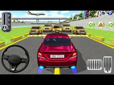 Gold Car Blockade Challenge: Can the Red Beast Break Through? 🚗 3D Class Driving