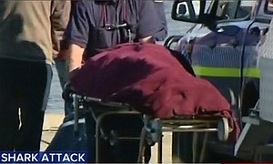 Cô gái đau đớn chứng kiến cảnh cha bị cá mập ăn thịt