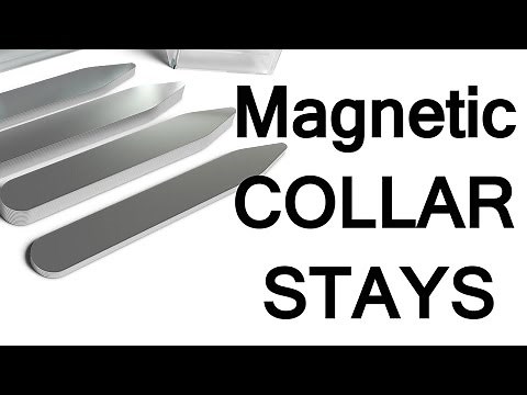 Magnetic Shirt Collar Stays | How To Keep Dress Shirt Collars In Place | Magnet Collarstays