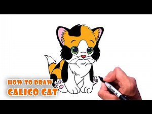 How to Draw CALICO CAT | Step by step easy Tutorial