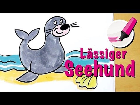 Seehund zeichnen - Das Säugetier, das am längsten tauchen kann