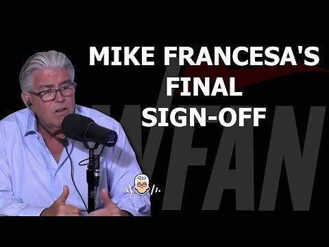 Mike Francesa Goodbye from His Final WFAN Broadcast
