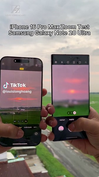iPhone 16 Pro Max vs Galaxy Note 20 Ultra Camera Zoom Test