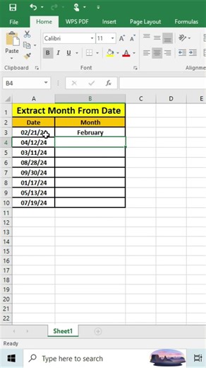 Extract Month from Date in Excel | MONTH Formula Explained (Easy Tutorial)