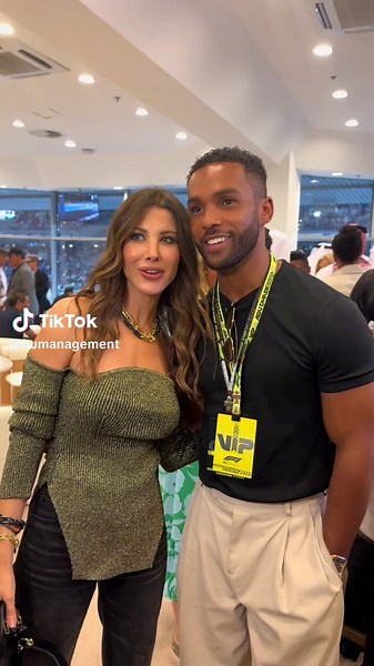 Nancy Ajram and Lucien Laviscount in Abu Dhabi
